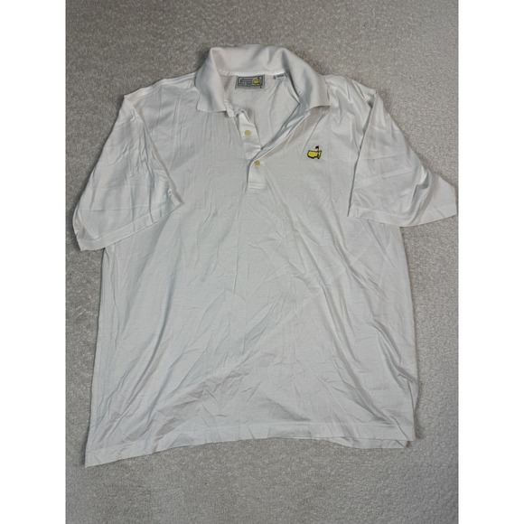 Augusta Sportswear Other - VTG Augusta National Golf Shop Mens Embroidered Polo Shirt Cotton White Large